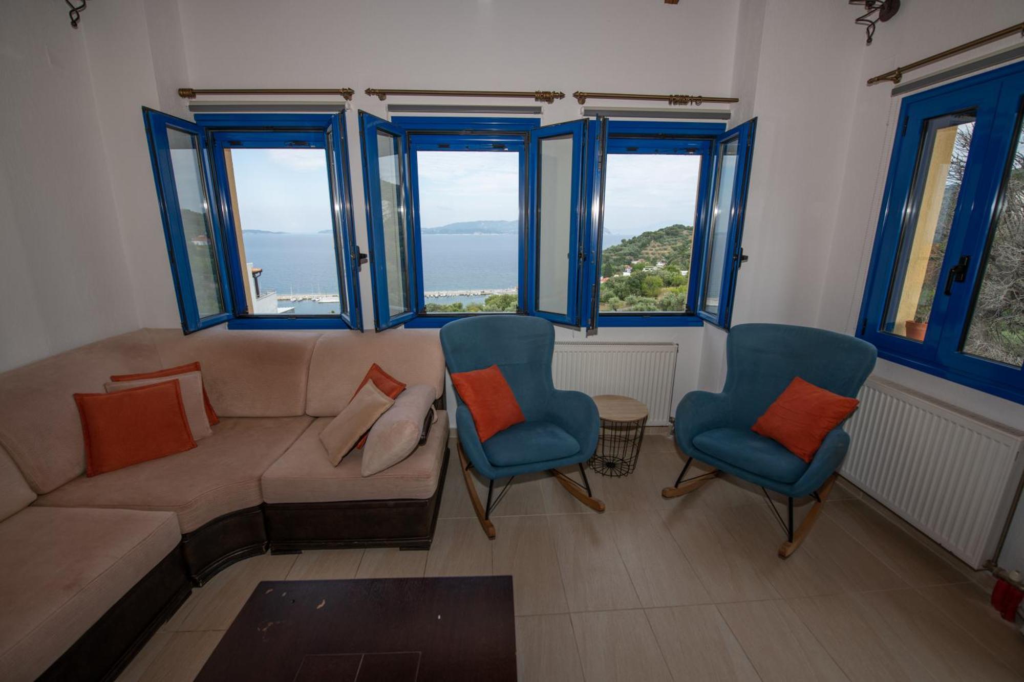 Villa Evmenia Panoramic View & Sea Front Apartments Skopelos Town Exterior foto